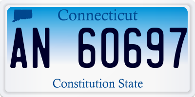 CT license plate AN60697