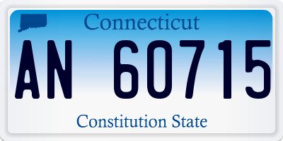 CT license plate AN60715