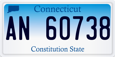 CT license plate AN60738