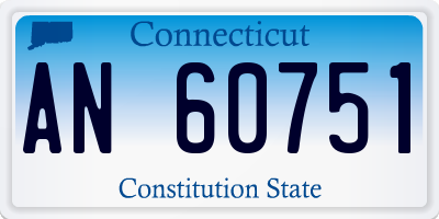 CT license plate AN60751