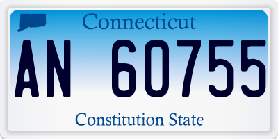 CT license plate AN60755