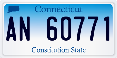 CT license plate AN60771