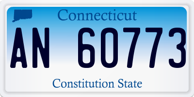 CT license plate AN60773