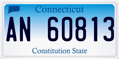CT license plate AN60813