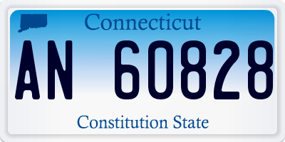 CT license plate AN60828