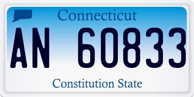 CT license plate AN60833