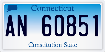 CT license plate AN60851