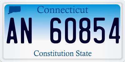 CT license plate AN60854