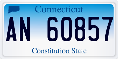 CT license plate AN60857