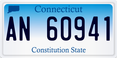 CT license plate AN60941