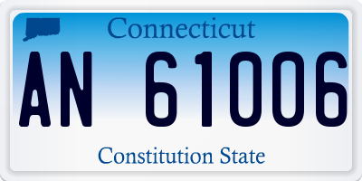 CT license plate AN61006