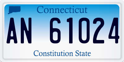 CT license plate AN61024