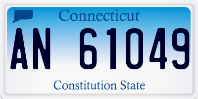 CT license plate AN61049