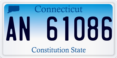 CT license plate AN61086