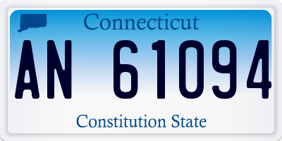 CT license plate AN61094