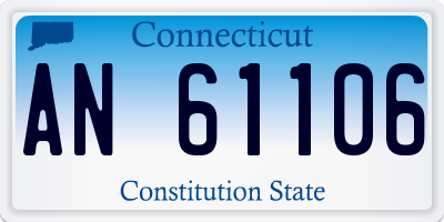 CT license plate AN61106