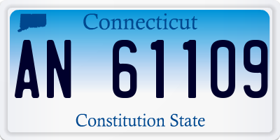 CT license plate AN61109
