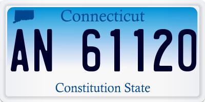 CT license plate AN61120