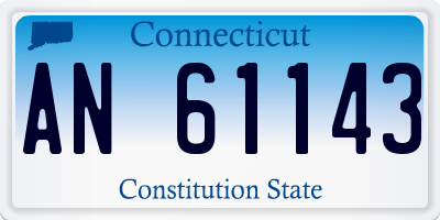 CT license plate AN61143