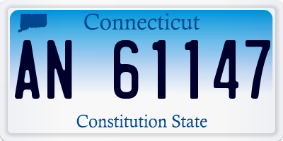 CT license plate AN61147