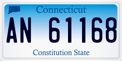 CT license plate AN61168