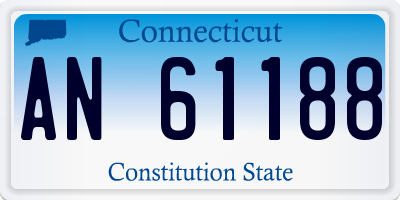 CT license plate AN61188