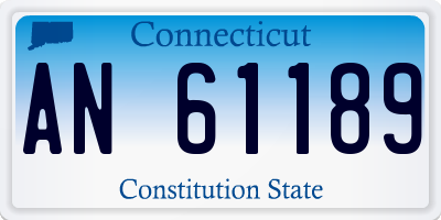 CT license plate AN61189
