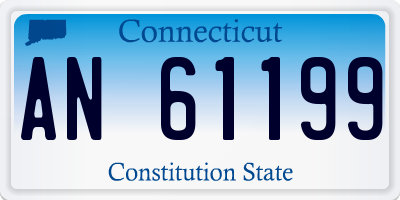 CT license plate AN61199