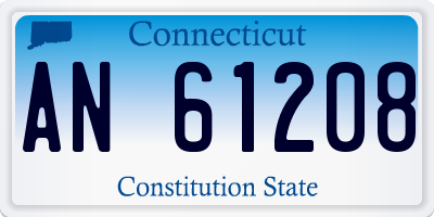 CT license plate AN61208