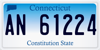 CT license plate AN61224