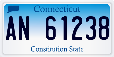 CT license plate AN61238