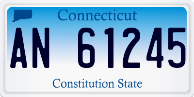 CT license plate AN61245