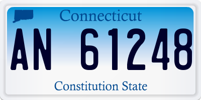 CT license plate AN61248