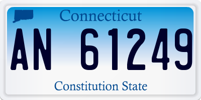 CT license plate AN61249