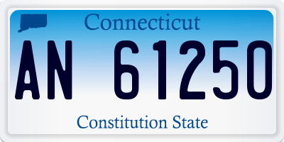 CT license plate AN61250
