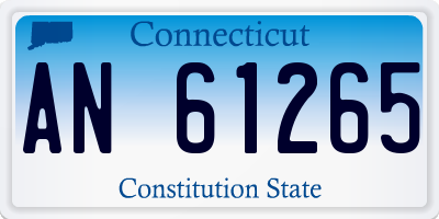 CT license plate AN61265