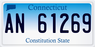CT license plate AN61269
