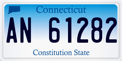 CT license plate AN61282