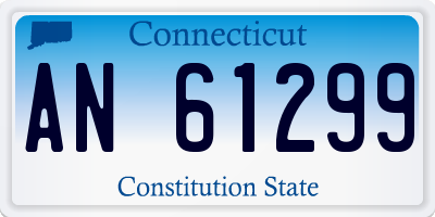 CT license plate AN61299