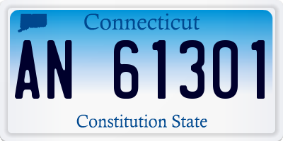 CT license plate AN61301