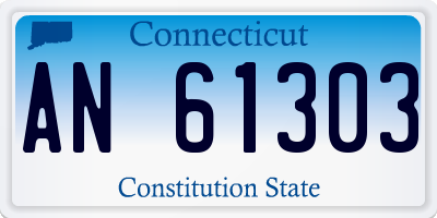 CT license plate AN61303