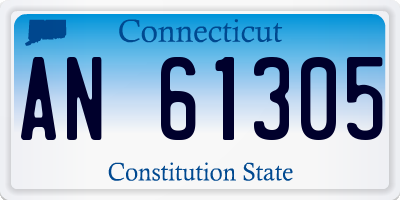 CT license plate AN61305