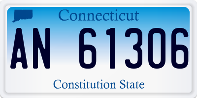 CT license plate AN61306