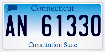 CT license plate AN61330