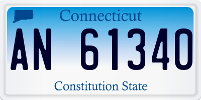 CT license plate AN61340