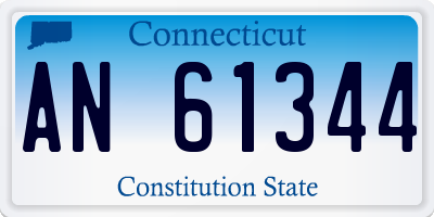 CT license plate AN61344