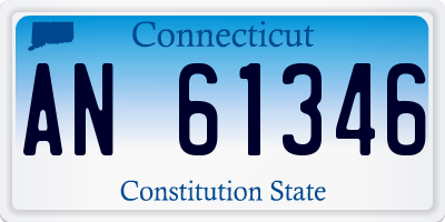 CT license plate AN61346