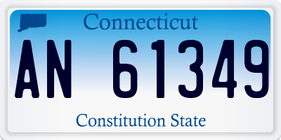CT license plate AN61349