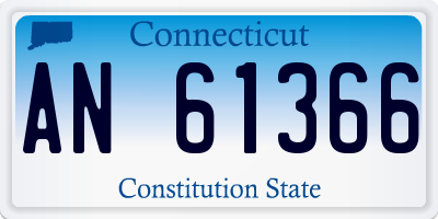 CT license plate AN61366