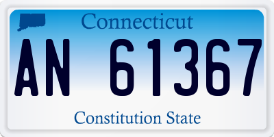 CT license plate AN61367